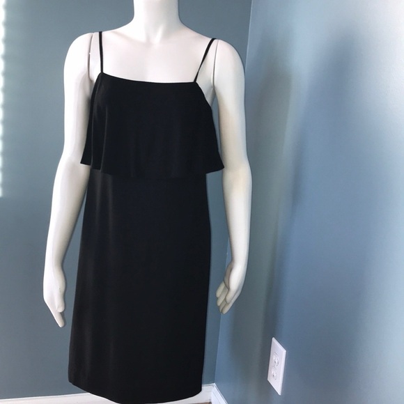 J. Crew LBD spaghetti strap with top ruffle NEW - Picture 1 of 6